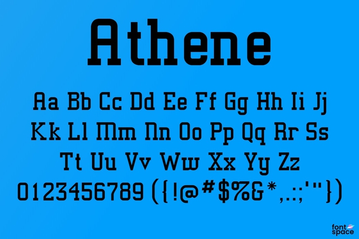 Athene字体 1