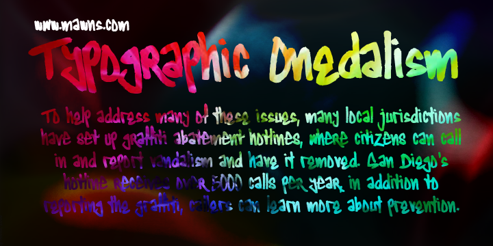 Typographic Onedalism字体 1