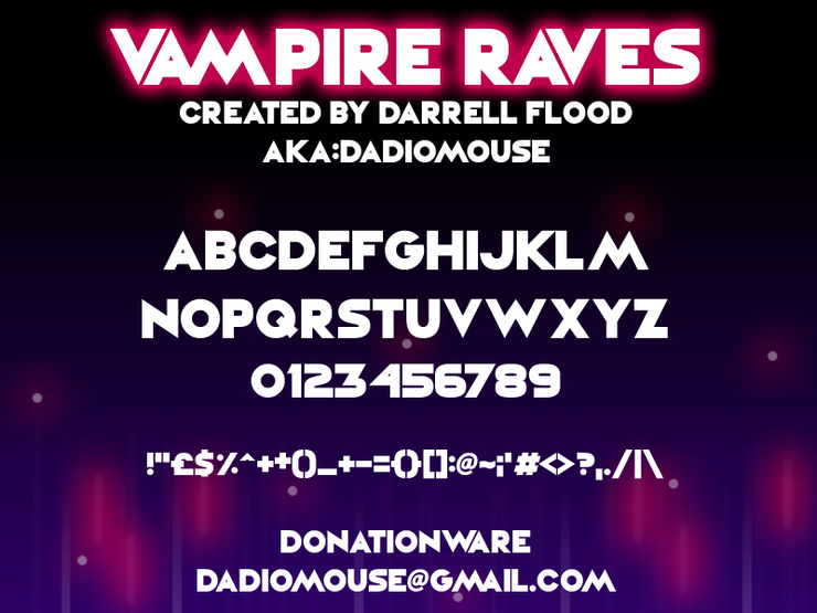 Vampire Raves字体 1