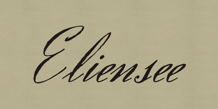 Eliensee字体 1