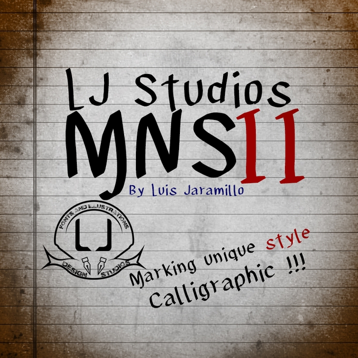 LJ Studios MNS 2字体 1