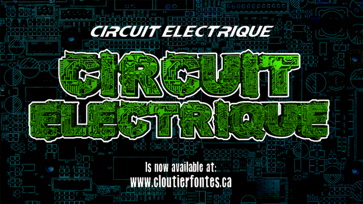 CF Circuit Electrique字体 1