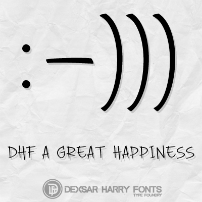 DHF A Great Happiness字体 3