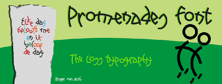 Promenades字体 1