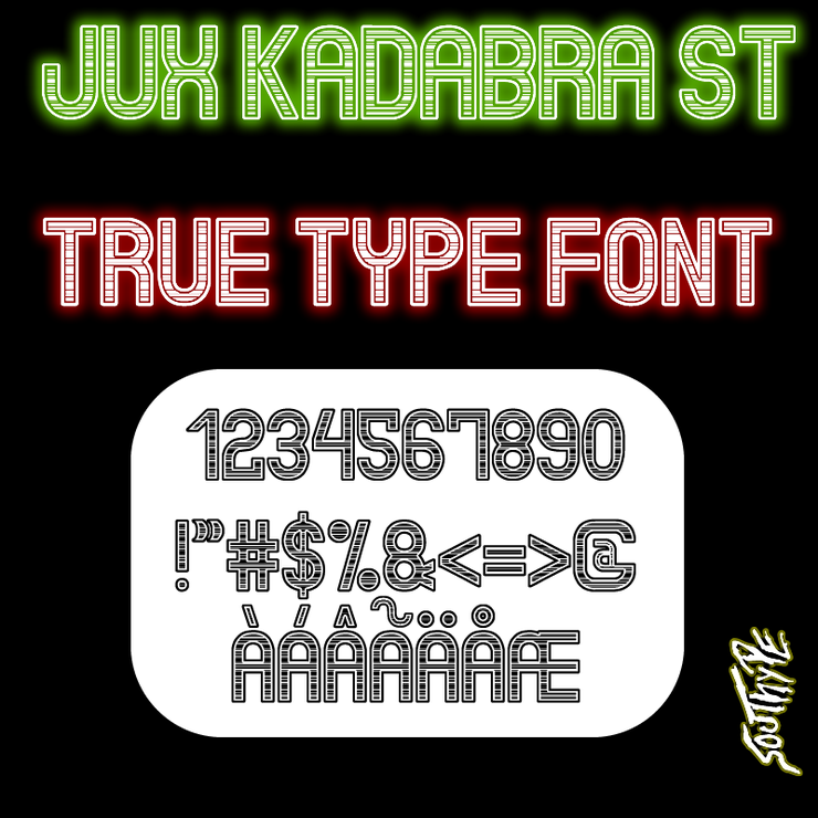 Jux Kadabra St字体 1