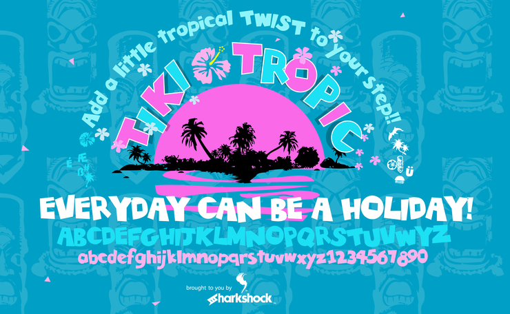 Tiki Tropic字体 1