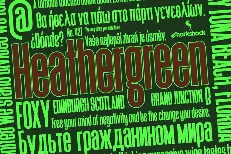 Heathergreen字体 3