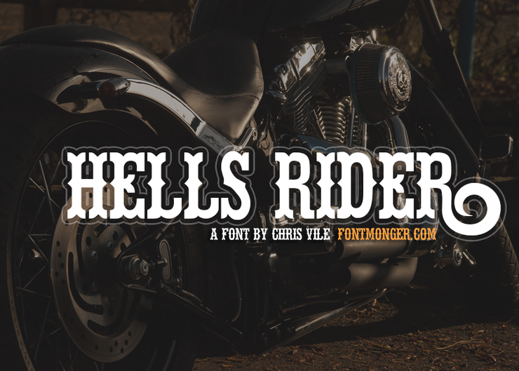 Hells Rider字体 1
