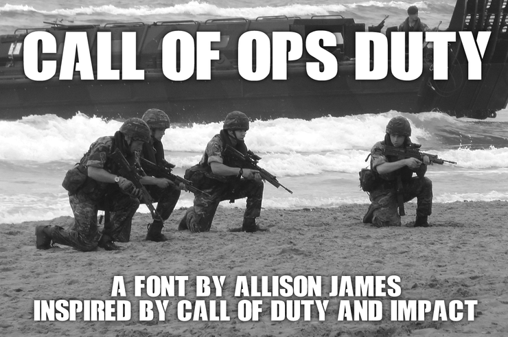 Call Of Ops Duty字体 2