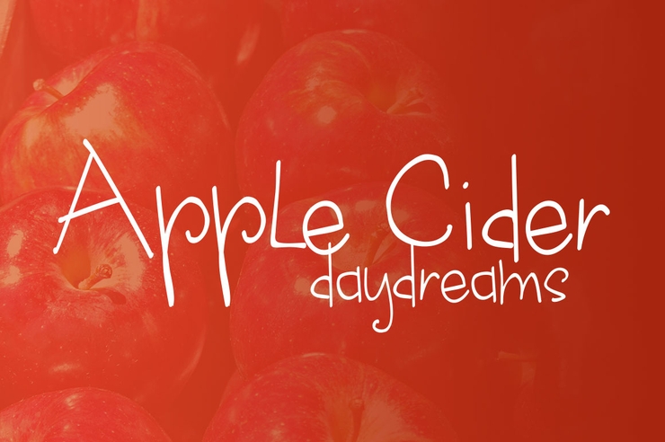 apple cider daydreams字体 1