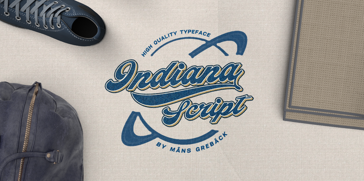 Indiana Script字体 4