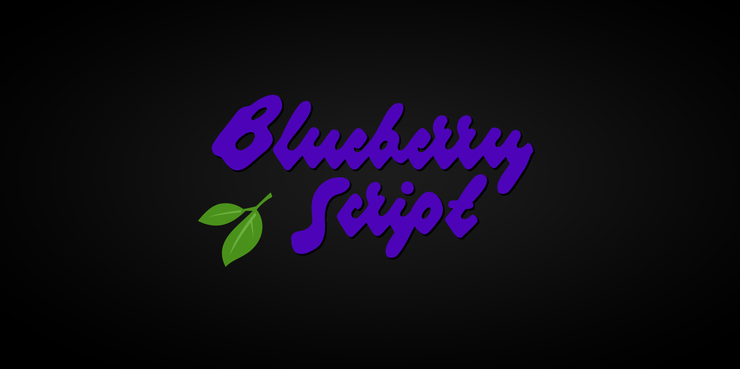 Blueberry Script字体 1
