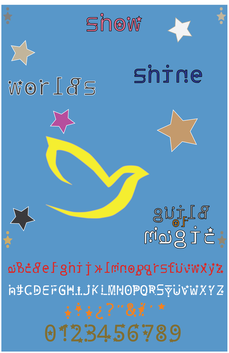 The premium of magic字体 1