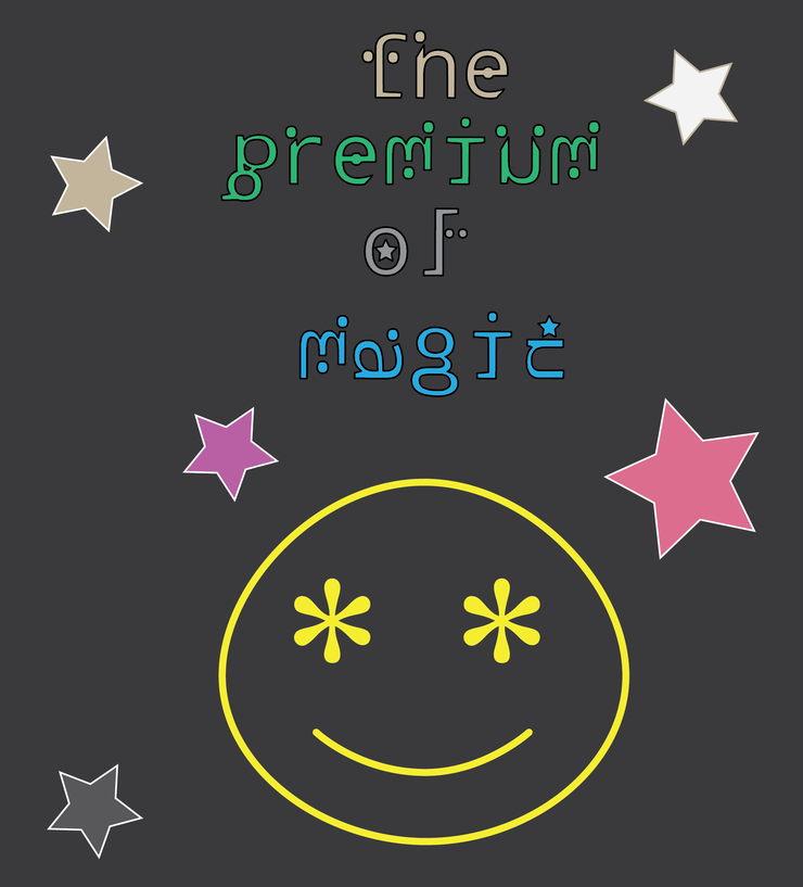 The premium of magic字体 2
