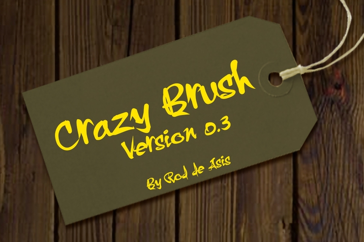 Crazy Brush字体 2