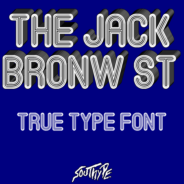 The Jack Bronw St字体 1