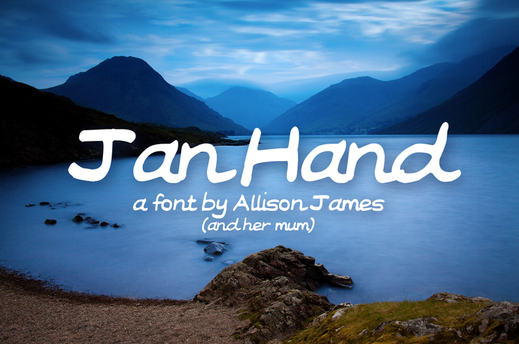 Jan Hand字体 1