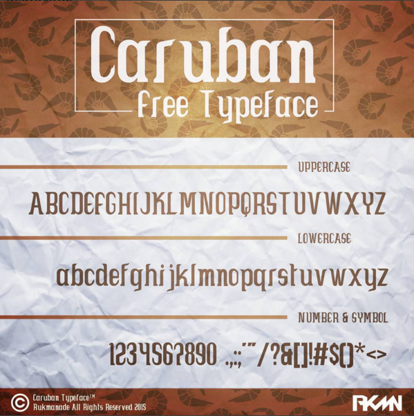 Caruban字体 1