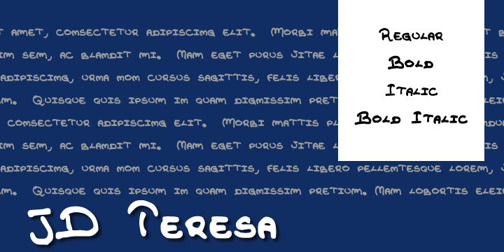 JDTeresa字体 1