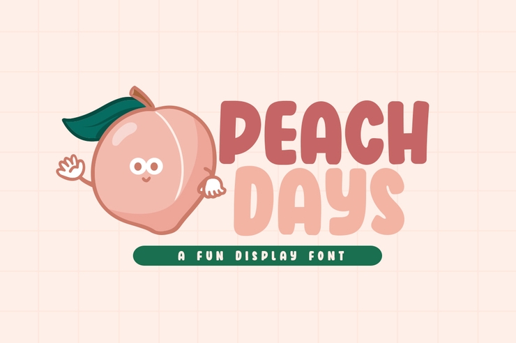 Peach Days字体 1