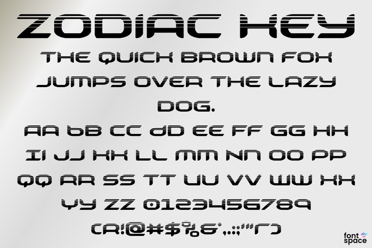Zodiac Key字体 7