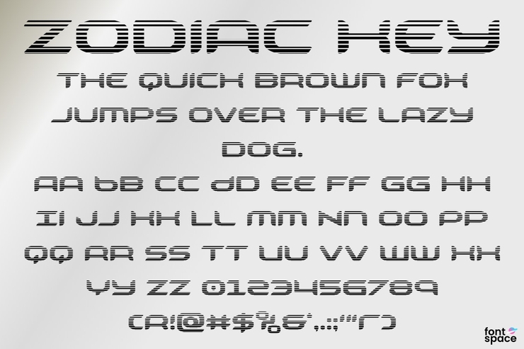 Zodiac Key字体 8