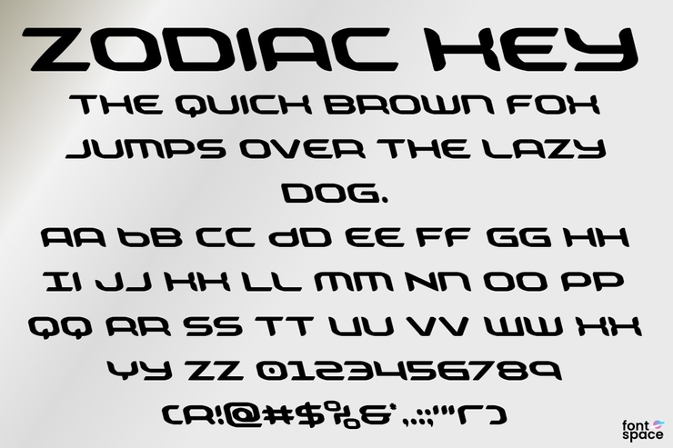 Zodiac Key字体 9