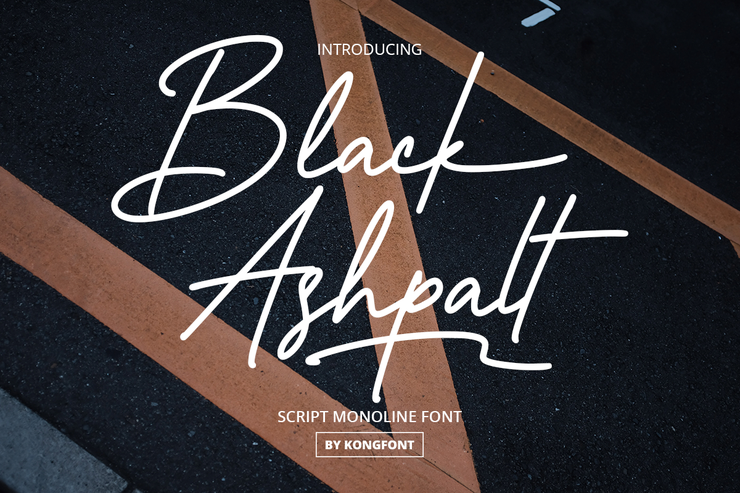 Black Ashpalt字体 1