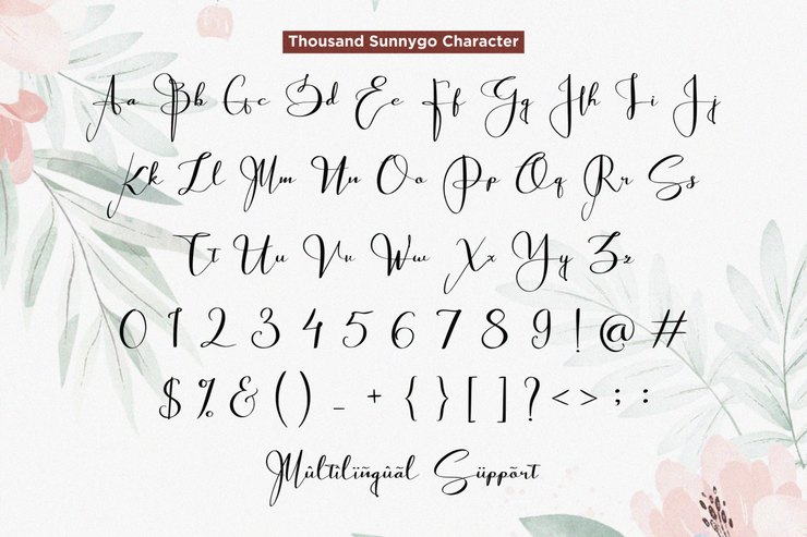 Thousand Sunnygo字体 3