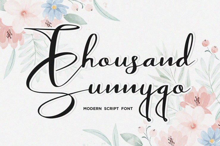 Thousand Sunnygo字体 8