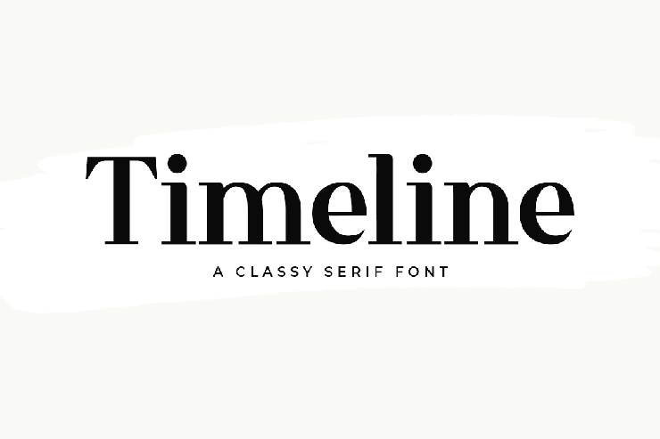 Timeline Italic字体 1