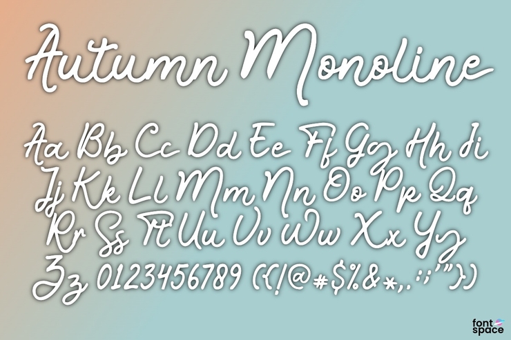 Autumn Monoline字体 1