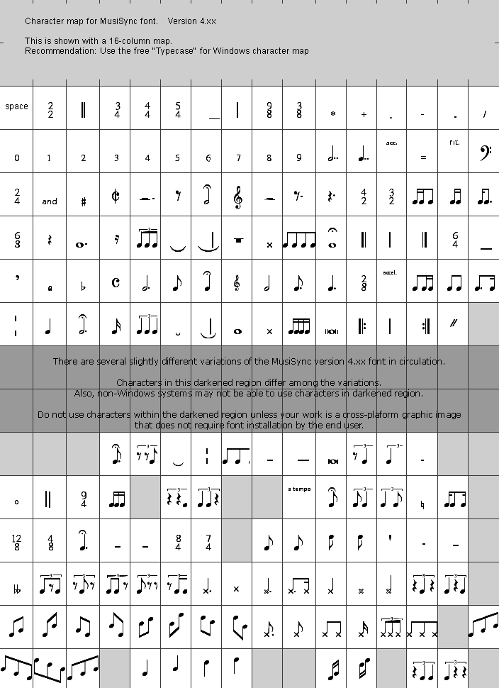 MusiSync字体 1