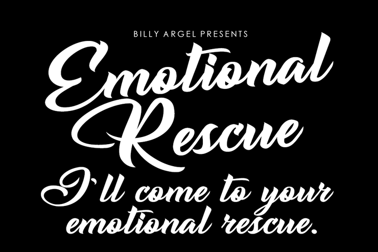 Emotional Rescue字体 1