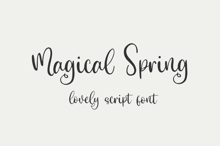 Magical Spring字体 1
