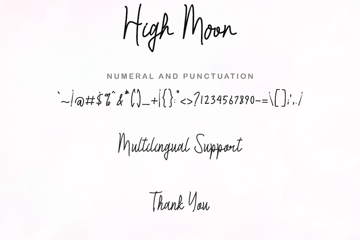 High Moon字体 6