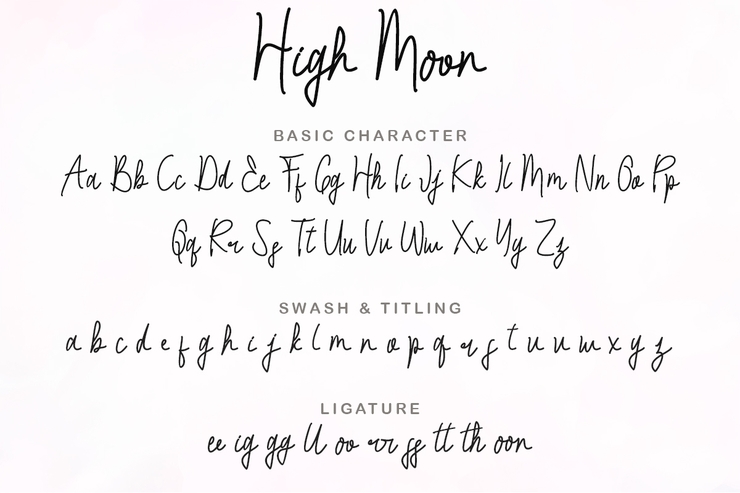 High Moon字体 9