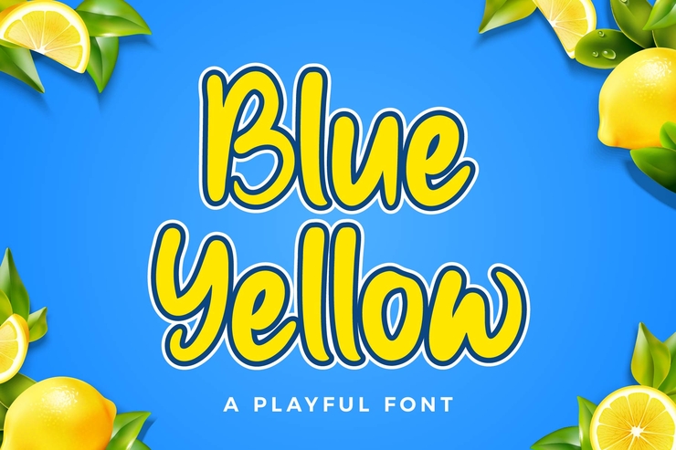 Blue Yellow字体 5