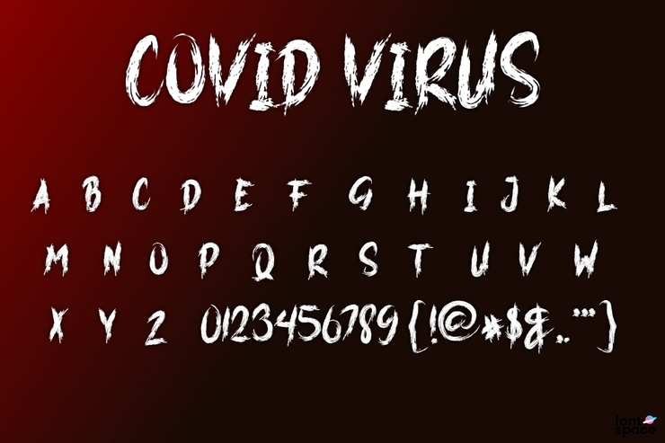 COVID VIRUS字体 1