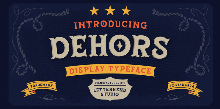 Dehors Display字体 1