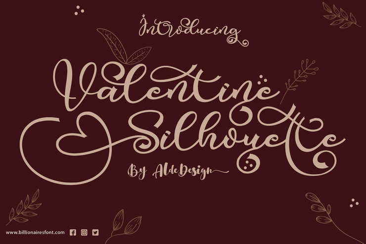 Valentine Silhouette字体 7