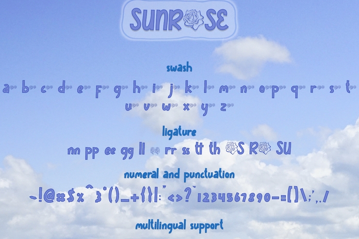Sunrose字体 6
