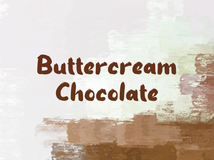 b Buttercream Chocolate字体 1