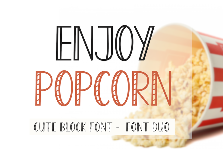 Enjoy Popcorn字体 6