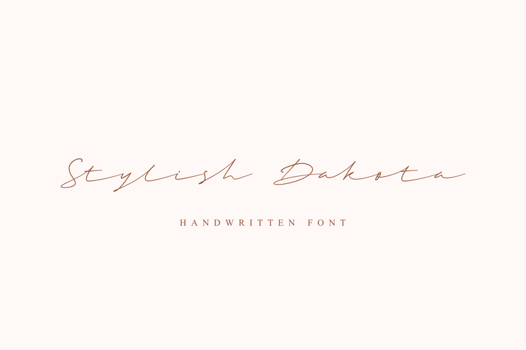 Stylish Dakota字体 1
