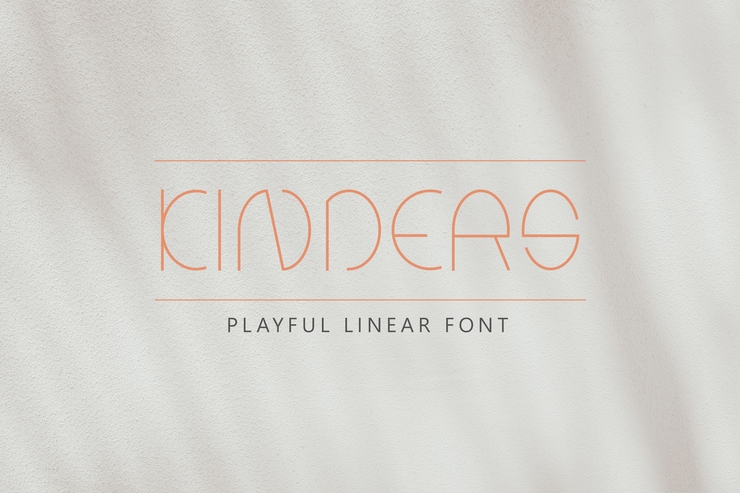 Kinders字体 5
