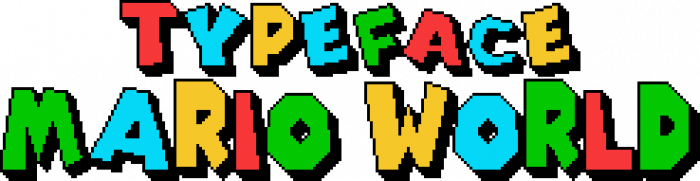 Typeface Mario World Pixel字体 1