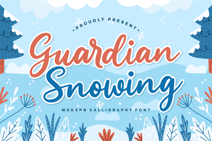 Guardian Snowing字体 9