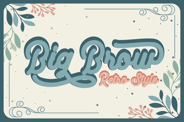Big Brow字体 1