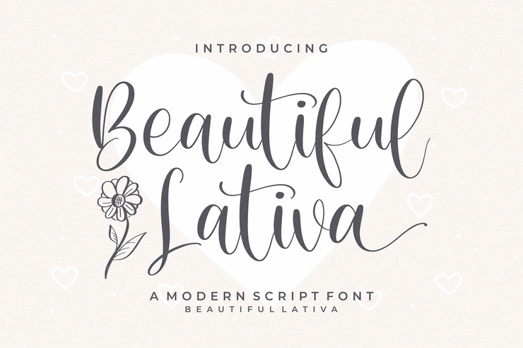 Beautiful Lativa字体 2